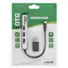 InLine USB OTG-kaartlezer & 3-poorts USB 2.0-hub voor SDXC & microSD + adapter