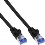 Platte patchkabel InLine Cat.6A U/FTP, RJ-45–RJ-45, 1 m, zwart