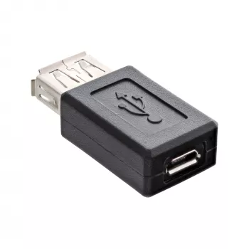 Micro-USB-adapter InLine 31613 USB-A-bus naar Micro-USB-B-bus