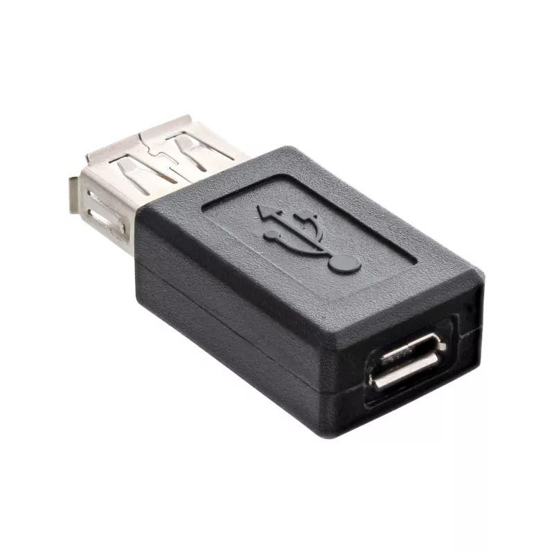 Micro-USB-adapter InLine 31613 USB-A-bus naar Micro-USB-B-bus