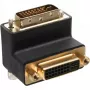 InLine DVI-I-adapter 90° haaks digitaal + analoog 24+5 stekker/bus zwart