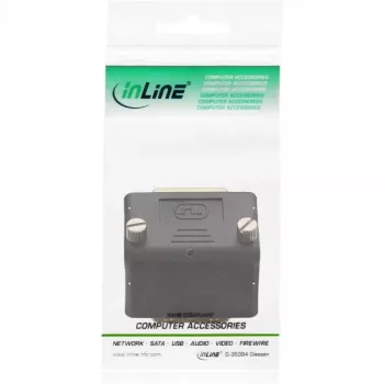 InLine DVI-I-adapter 90° haaks digitaal + analoog 24+5 stekker/bus zwart