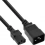 InLine Power-adapterkabel, IEC-60320 C20 naar C13, 3x1,5mm², max. 10A, 0,5m