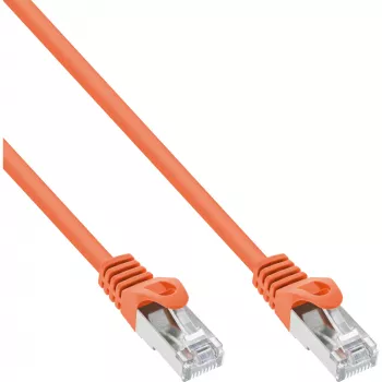 InLine Patchkabel SF/UTP Cat.5e oranje 0,5 m