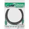 InLine PS/2-kabel, M/F, zwart/groen, vergulde contacten, 3 m
