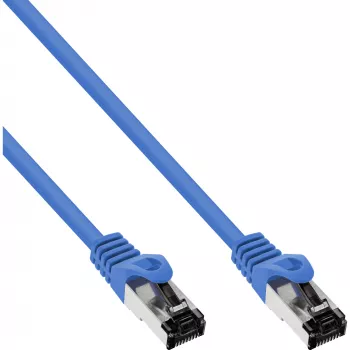 InLine Patchkabel S/FTP PiMF Cat.8.1 halogeenvrij 2000MHz blauw, 10m