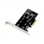 Conceptronic EMRICK 2-in-1 M.2 SSD PCIe-adapter SATA AHCI NVMe