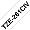Brother TZE261CIV labeltape zwart op wit