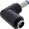 InLine DC-adapter 5,5x2,1 mm DC-stekker male/female haaks universeel zwart