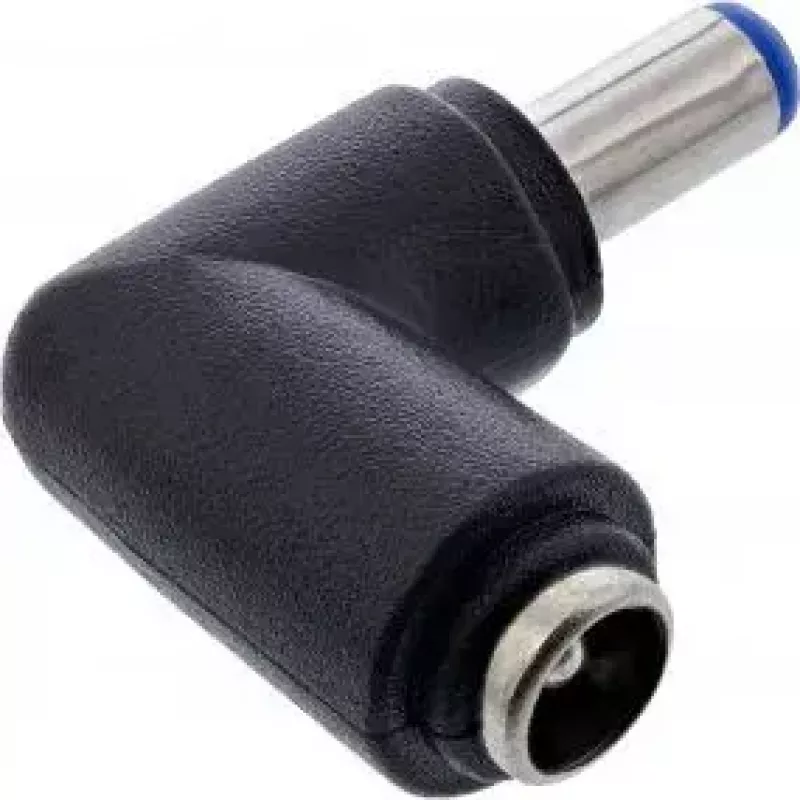 InLine DC-adapter 5,5x2,1 mm DC-stekker male/female haaks universeel zwart