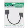 DVI-I adapterkabel InLine 17301 DVI-I stekker / DVI-I bus + S-VGA bus