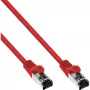 InLine patchkabel, S/FTP (PiMf), Cat.8.1, 2000MHz, halogeenvrij, rood, 10m