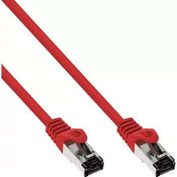 InLine patchkabel, S/FTP (PiMf), Cat.8.1, 2000MHz, halogeenvrij, rood, 3m