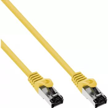InLine patchkabel, S/FTP (PiMf), Cat.8.1, 2000MHz, halogeenvrij, geel, 7,5m