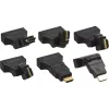 InLine HDMI naar DVI adapter HDMI stekker / 24+1 bus 180° haaks verguld