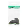 InLine HDMI naar DVI adapter HDMI stekker / 24+1 bus 180° haaks verguld