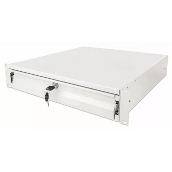 Lade-eenheid Intellinet 19 inch opbergla 2U afsluitbaar 466 mm diep grijs