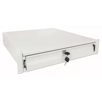 Lade-eenheid Intellinet 19 inch opbergla 2U afsluitbaar 466 mm diep grijs
