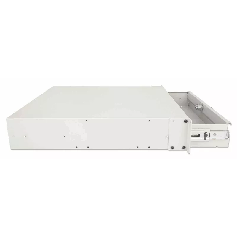 Lade-eenheid Intellinet 19 inch opbergla 2U afsluitbaar 466 mm diep grijs