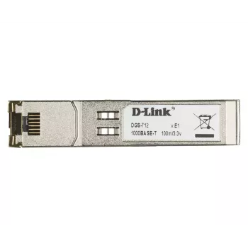 D-Link SFP 10/100/1000 BASE-T koper-transceiver, koper, 1000 Mbit/s, SFP, T, TX, 100 m, Gigabit Ethernet