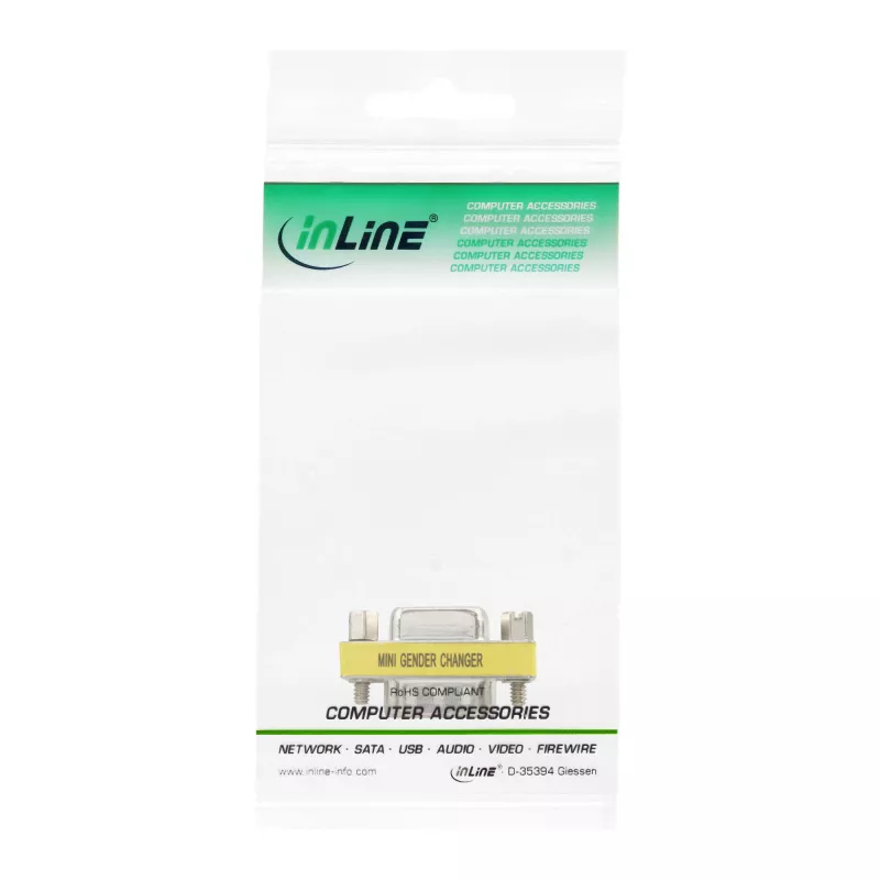 InLine mini-adapter 15 pin HD VGA / S-VGA stekker / bus