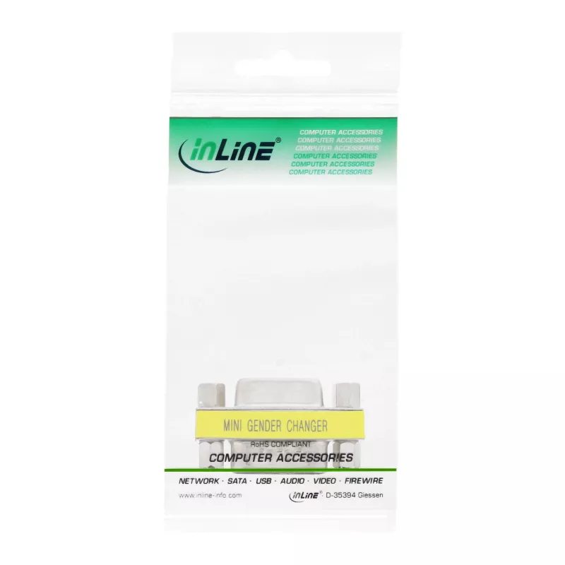 InLine mini-adapter 9 pin serieel male / female