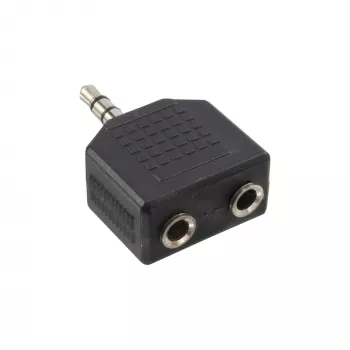 InLine audio-adapter 3,5 mm stekker / 2x 3,5 mm stereo bus