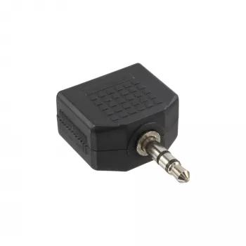 InLine audio-adapter 3,5 mm stekker / 2x 3,5 mm stereo bus
