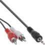 InLine audiokabel 2x RCA-stekker / 3,5-mm-stereostekker 5 m