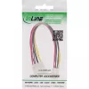 InLine interne Y-stroomkabel 1x 5,25 inch Molex / 2x 3,5 inch floppy 0,20 m