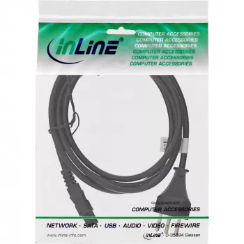 InLine stroomkabel voor notebook Zwitserland 3-pins aansluiting 2m
