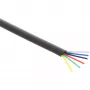 InLine modulair kabel 6-aderige lintkabel zwart 100m ring