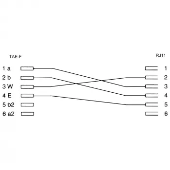 InLine TAE-F adapter TAE-F-stekker / RJ11-bus