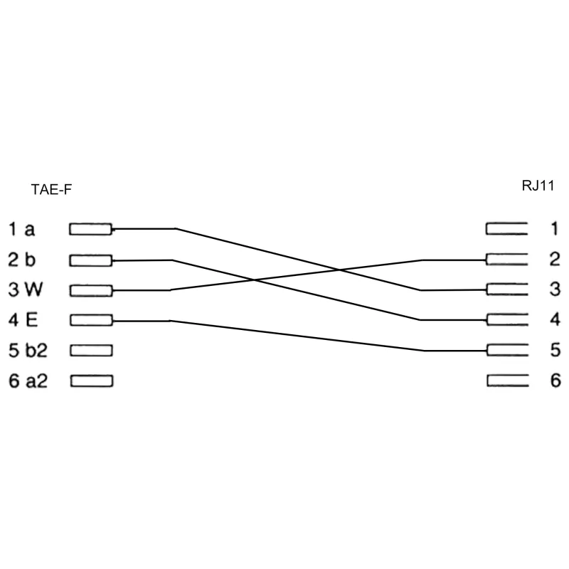 InLine TAE-F adapter TAE-F-stekker / RJ11-bus