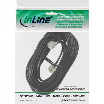 InLine modulair kabel RJ11 stekker/stekker 6P4C 15 m
