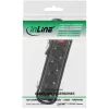 InLine stekkerdoos, 4-voudig, 2x CEE7/3 + 2x Euro CEE 7/16, zwart, 5m