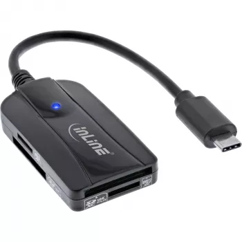 InLine kaartlezer USB 3.1 USB-C, voor SD/SDHC/SDXC, microSD, UHS-II compatibel