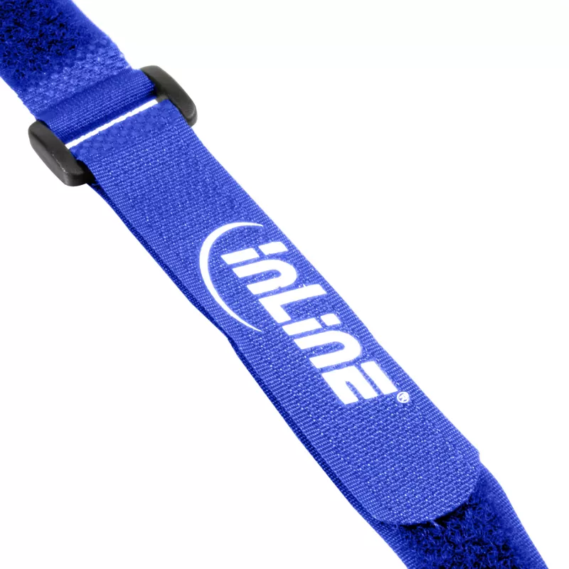 InLine kabelbinder klittenband 20 x 400 mm 10 stuks blauw