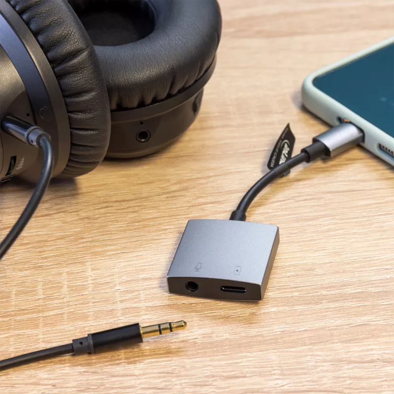 InLine USB-C audio-adapterkabel, USB-C naar 3,5-mm jack + PD 30 W