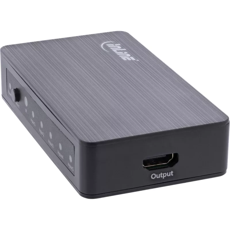 InLine HDMI-switch 5-poorts 4K2K@60Hz HDCP 2.2 zwart