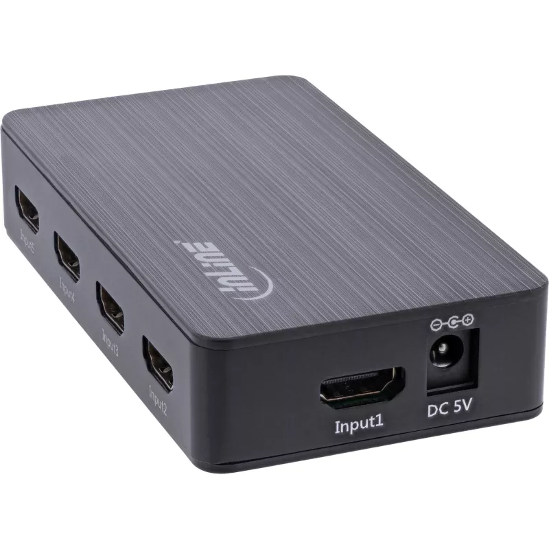 InLine HDMI-switch 5-poorts 4K2K@60Hz HDCP 2.2 zwart