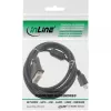 InLine HDMI-DVI-kabel 19-pins stekker / 18+1 stekker + ferrietkern zwart 1,8 m