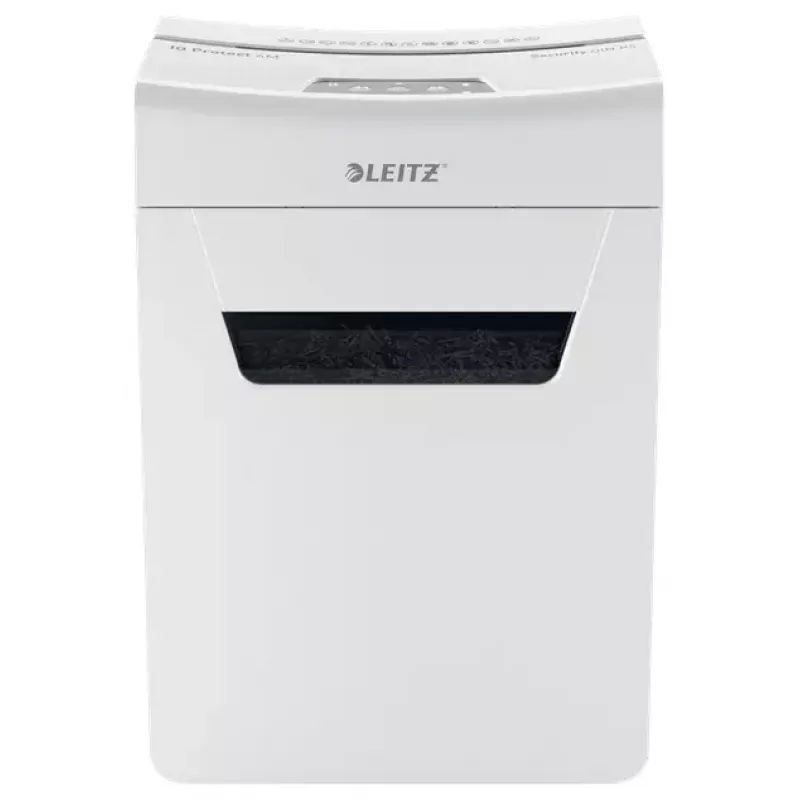 Leitz IQ Protect Premium 6M papiervernietiger 80950000, P5 microsnippers, 6 vel, 18 l, touchbediening, wit/grijs