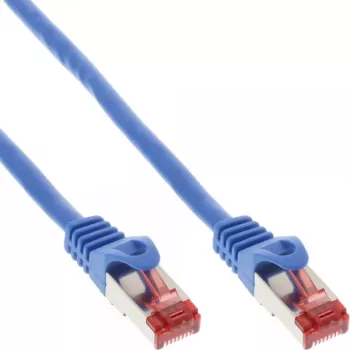 InLine patchkabel S/FTP PiMF Cat.6 250MHz PVC CCA blauw 0,25 m