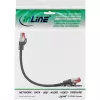 InLine patchkabel S/FTP PiMF Cat.6 250MHz PVC CCA zwart 0,25m
