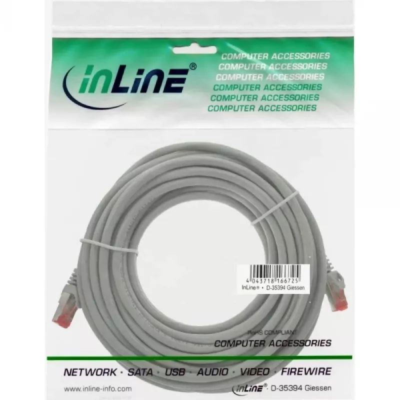 InLine Patchkabel S/FTP PiMF Cat.6 250MHz PVC CCA blauw 7,5m