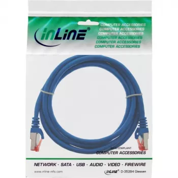 InLine Patchkabel S/FTP PiMF Cat.6 250MHz PVC CCA blauw 2m