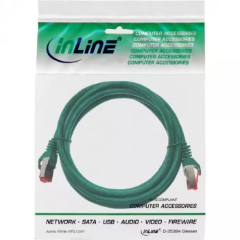 InLine Patchkabel S/FTP PiMF Cat.6 250MHz PVC CCA groen 0,5m