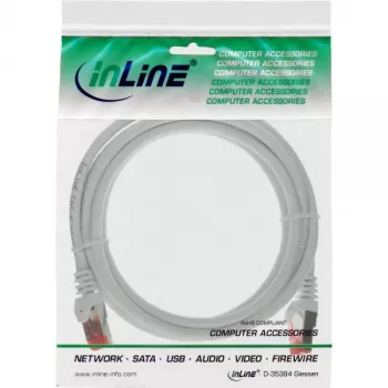InLine patchkabel S/FTP PiMF Cat.6 250MHz PVC CCA wit 0,3m