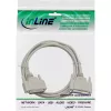 InLine seriële kabel, gegoten, DB25-stekker naar DB25-bus, direct, grijs, 30 m